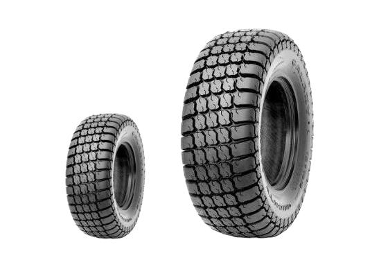 Ein Satz Rasenbereifung